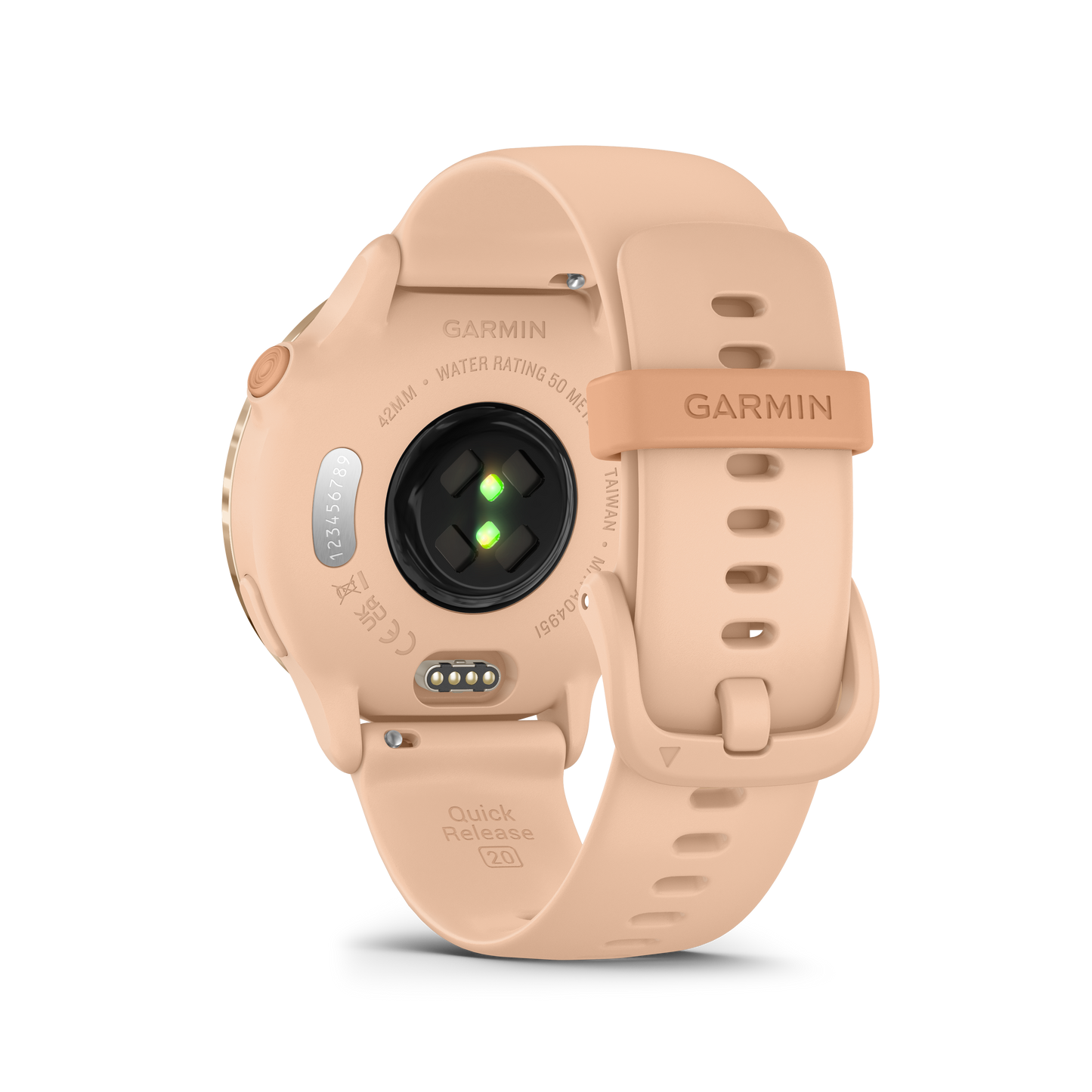 Garmin Vivoactive 6 smartwatch, Metallic Pink Dawn case with Pink Dawn band (010-02985-03)