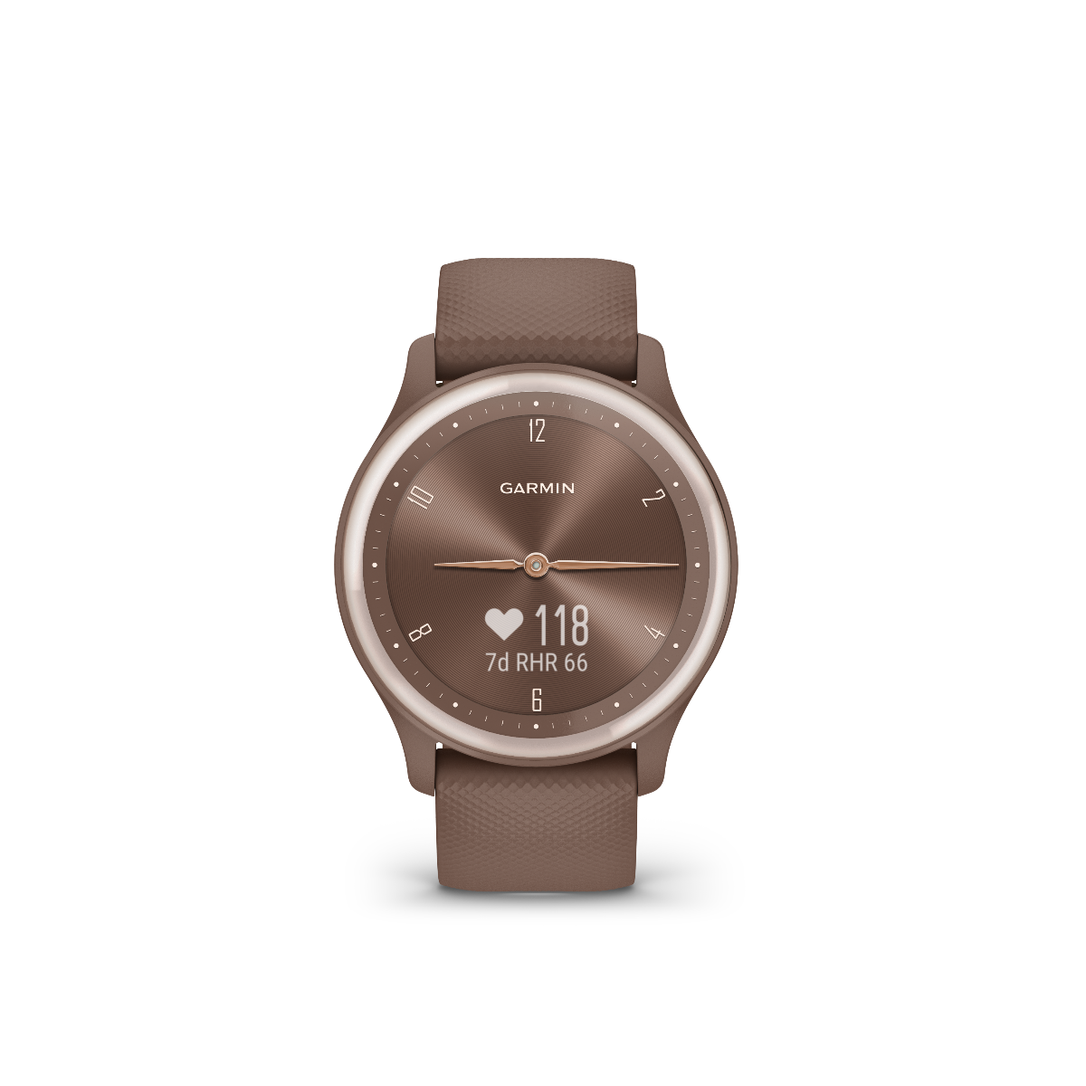 Garmin Vivomove Sport, Cocoa with Peach Gold Accents (010-02566-02) by Garmin