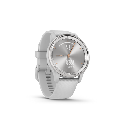 Garmin vivomove Trend, Silver Stainless Steel Bezel with Mist Gray Case and Silicone Band (010-02665-03) by Garmin