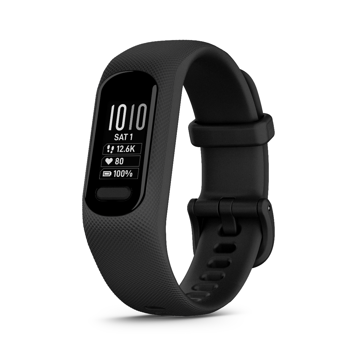 Garmin Vivosmart 5 black S/M fitness tracker with textured silicone band