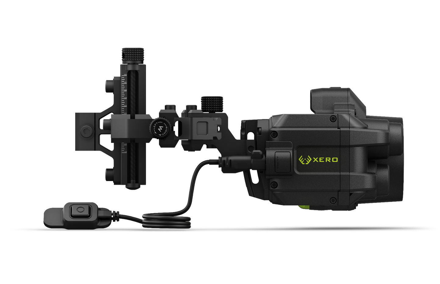 Garmin Xero A1i PRO right-handed bow sight with elevation scale and green XERO logo