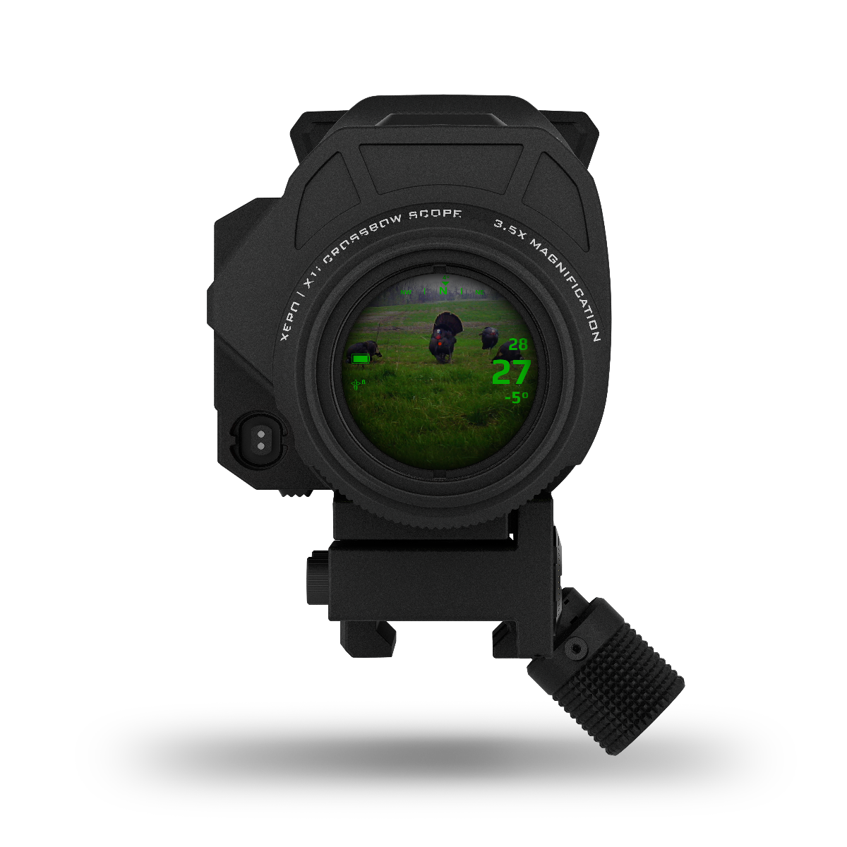 Garmin Xero X1i Crossbow Scope, black 3.5x magnification with green illuminated reticle
