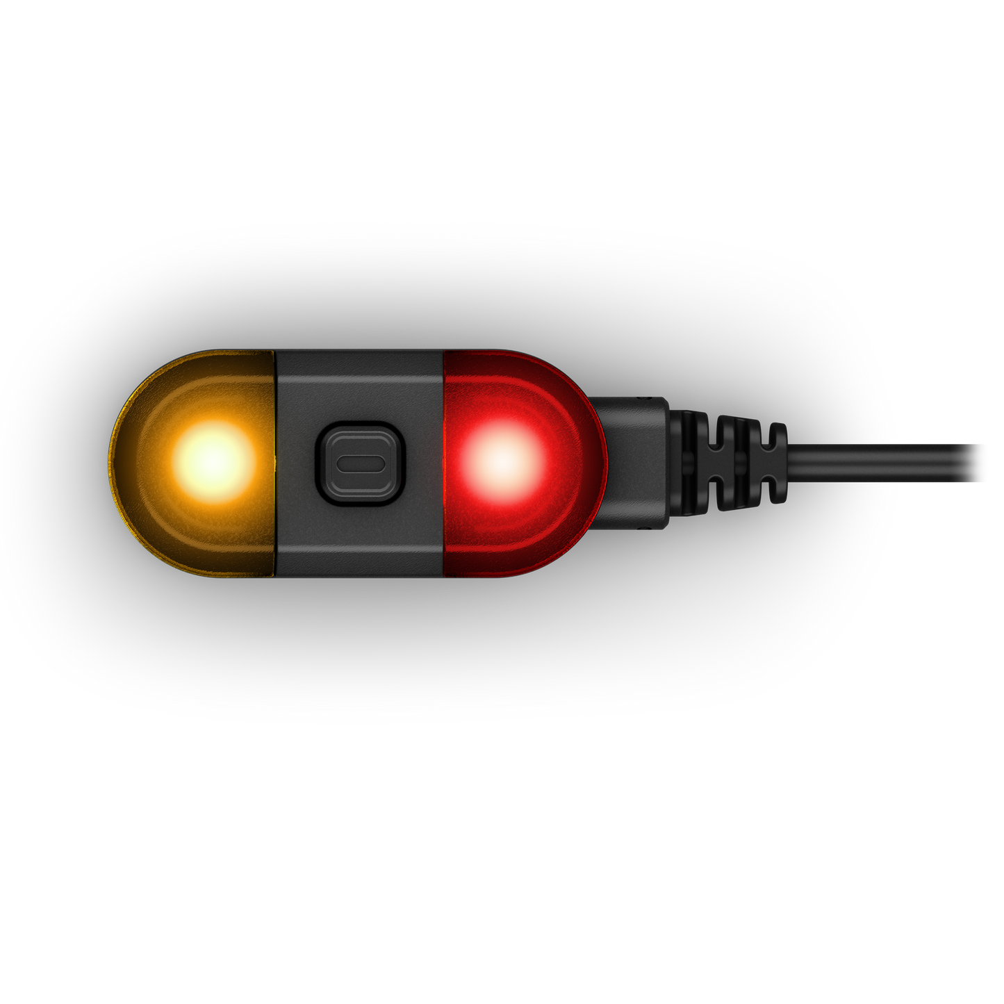 Garmin Xero R1 motorcycle radar with amber and red warning lights