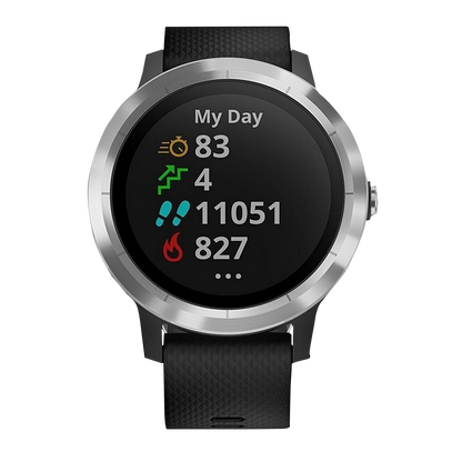 Garmin Vivoactive 3, Black/Stainless, GPS Smartwatch (Garmin Certified Refurbished)