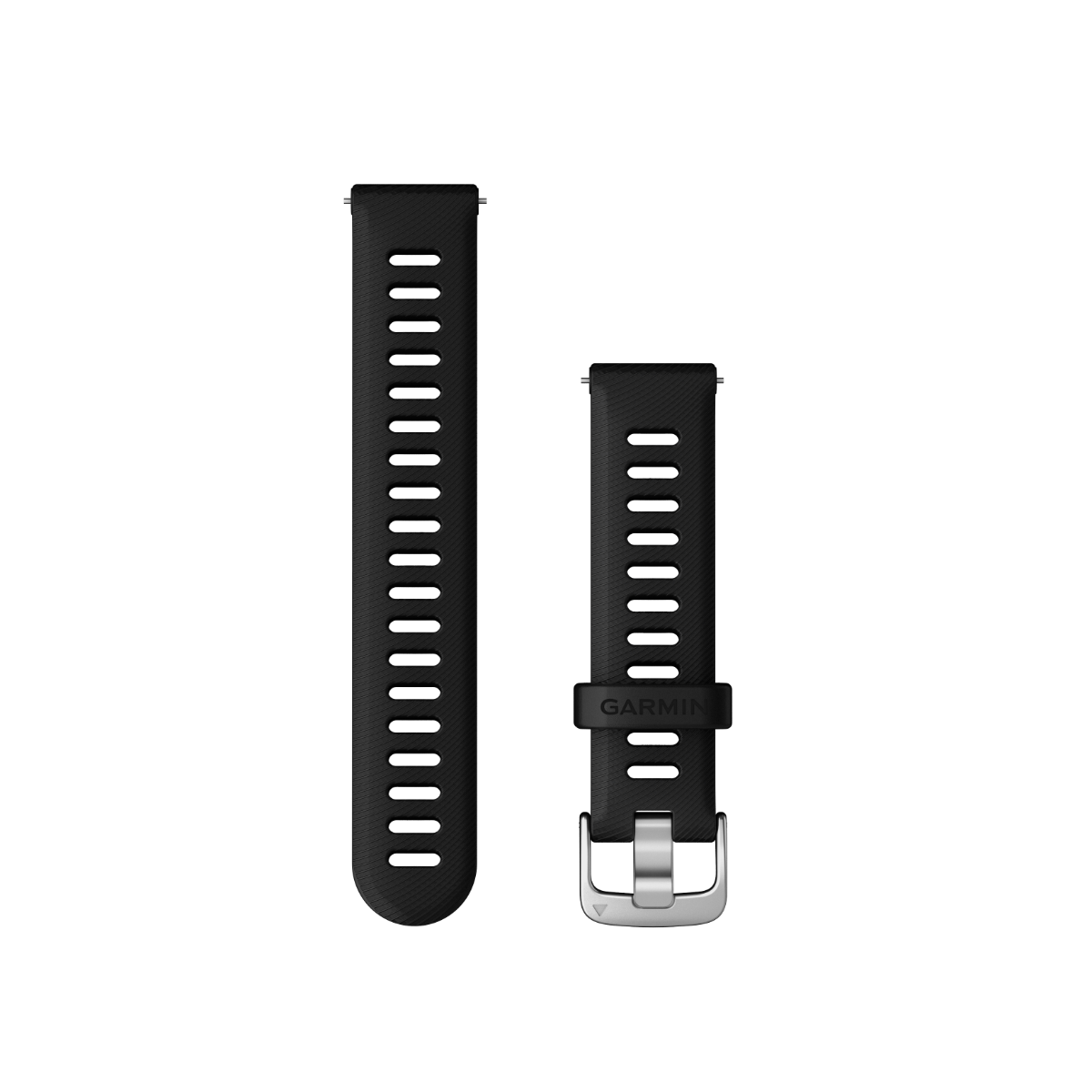 Garmin Quick Release Bands (18 mm) Black with Silver Hardware (010-11251-3E)