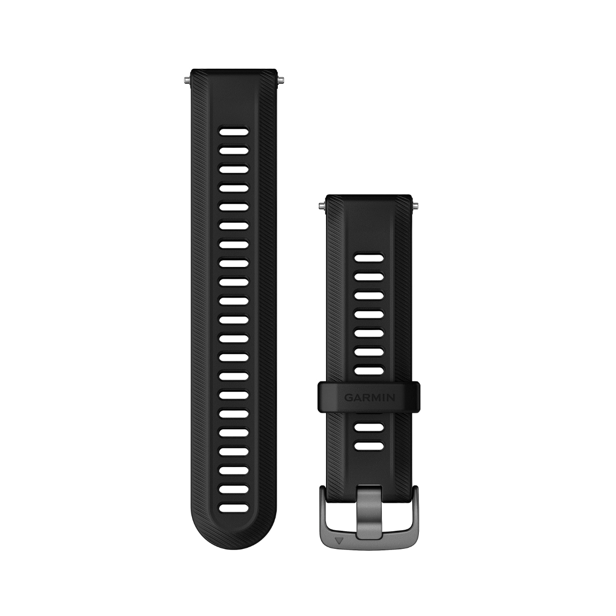 Garmin Forerunner Watch Bands (22 mm) Black with Slate Hardware (010-11251-3S)