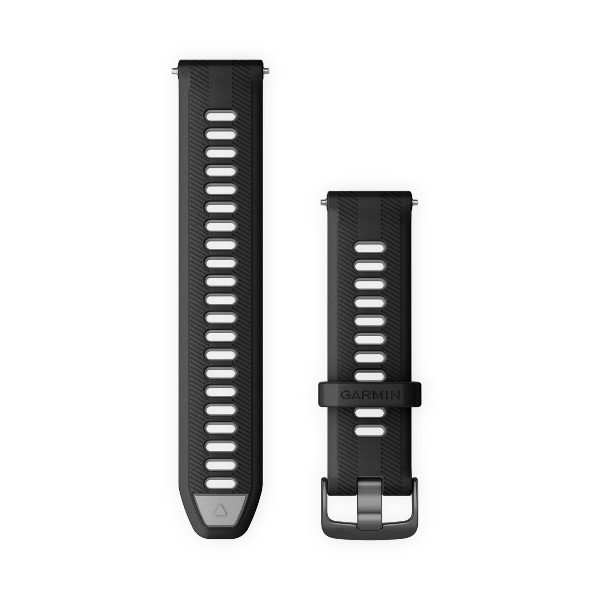 Garmin Forerunner Watch Bands (22 mm) Black/Powder Gray with Slate Hardware (010-11251-9Y)