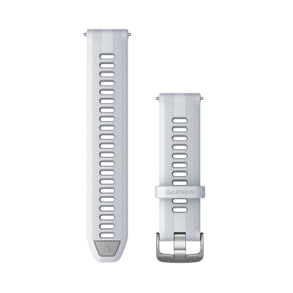 Garmin Forerunner Watch Bands (22 mm) Whitestone/Powder Gray with Silver Hardware (010-11251-9Z)