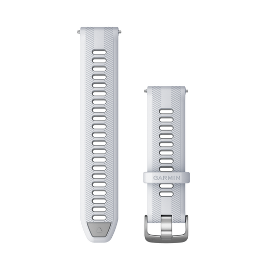 Garmin Forerunner Watch Bands (22 mm) Whitestone/Powder Gray with Silver Hardware (010-11251-9Z) by Garmin