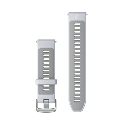 Garmin Forerunner Watch Bands (22 mm) Whitestone/Powder Gray with Silver Hardware (010-11251-9Z)
