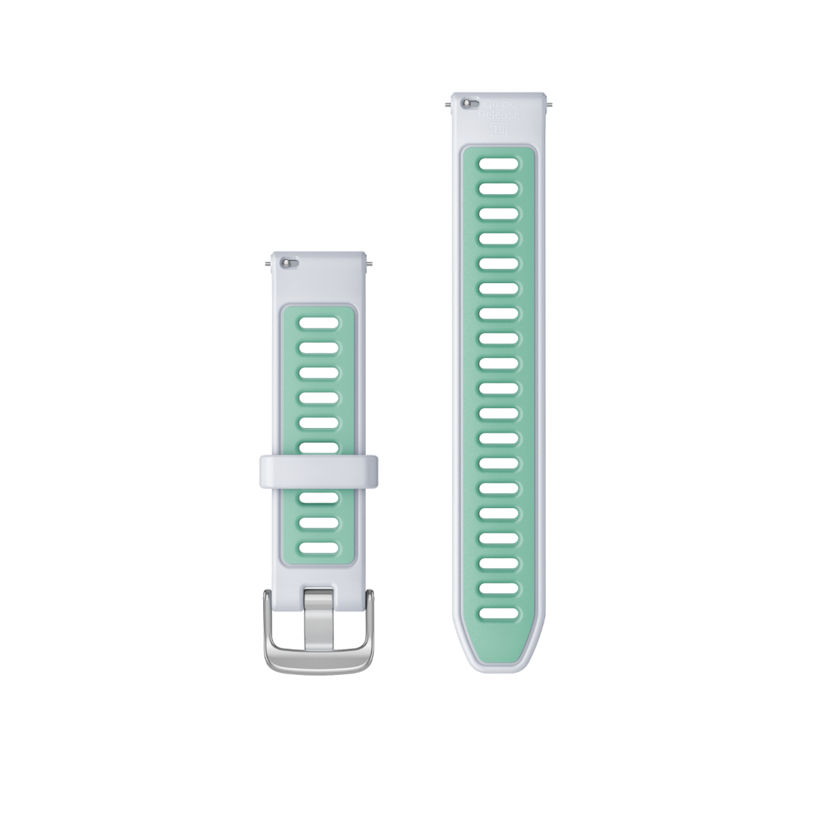 Garmin Quick Release Bands (18 mm) Whitestone/Neo Tropic with Silver Hardware (010-11251-A4)