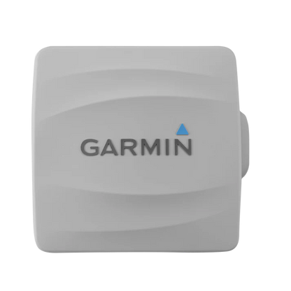 Garmin protective cover for EchoMap and GPSMAP, gray plastic with Garmin logo.
