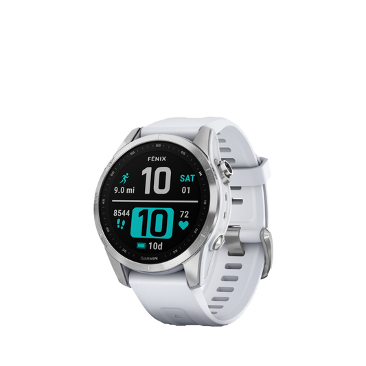 Garmin fenix 7S - Silver with Whitestone Band (010-02539-02) by Garmin