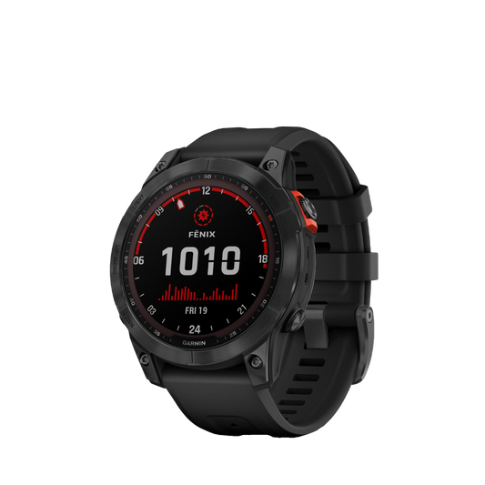 Garmin Fenix 7 Solar, Slate Gray with Black Band (Garmin Certified Refurbished) by Garmin