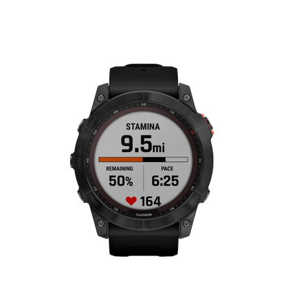Garmin Fenix 7X Solar, Slate Gray with Black Band (Garmin Certified Refurbished)