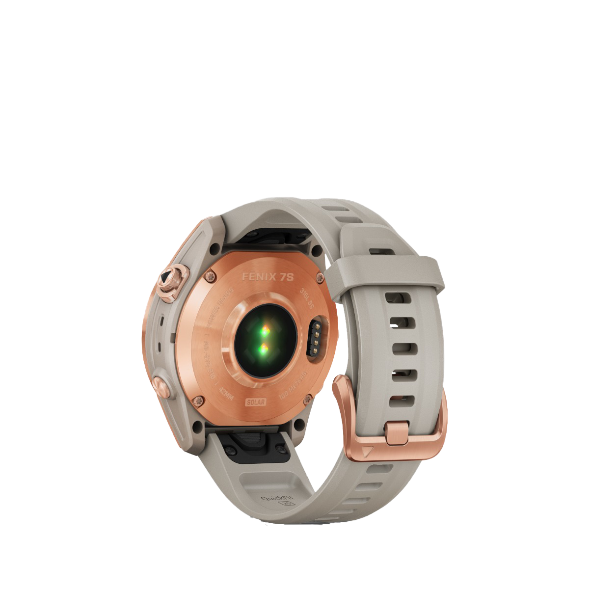 Garmin fenix 7S Solar - Rose Gold with Light Sand Band (010-02539-10)