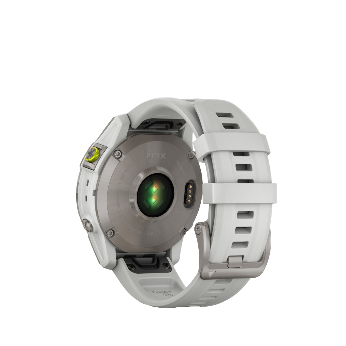 Garmin Epix (Gen 2), White Titanium, Premium Adventure GPS Smartwatch with Maps and Built-in Flashlight (010-02582-20)