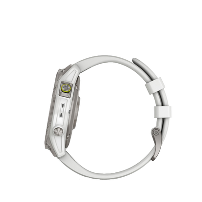 Garmin Epix (Gen 2), White Titanium, Premium Adventure GPS Smartwatch with Maps and Built-in Flashlight (010-02582-20)