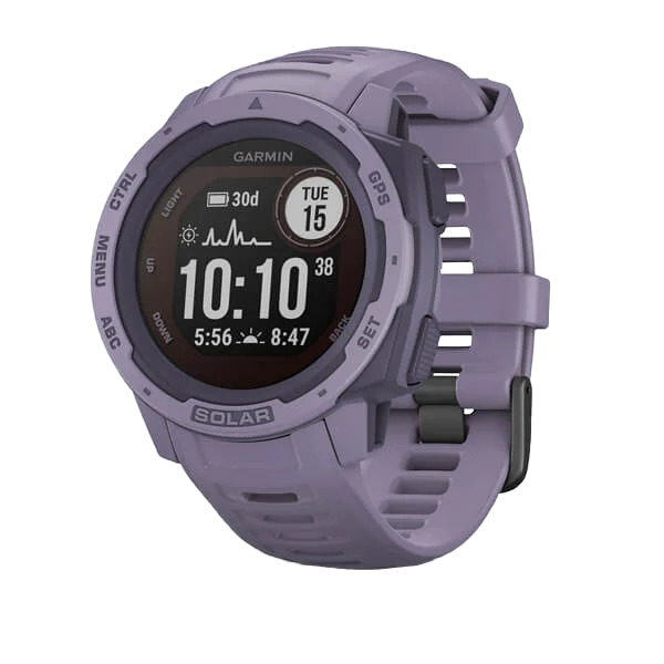 Garmin Instinct Solar, Orchid, Rugged GPS Smartwatch (Garmin Certified Refurbished)