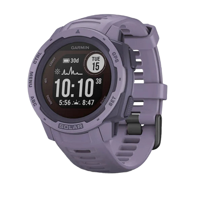 Garmin Instinct Solar, Orchid, Rugged GPS Smartwatch (Garmin Certified Refurbished)