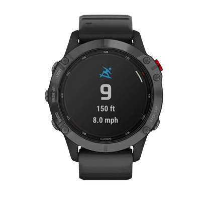 Garmin Fenix 6 Pro Solar - Slate Gray with Black Band (010-02410-14)