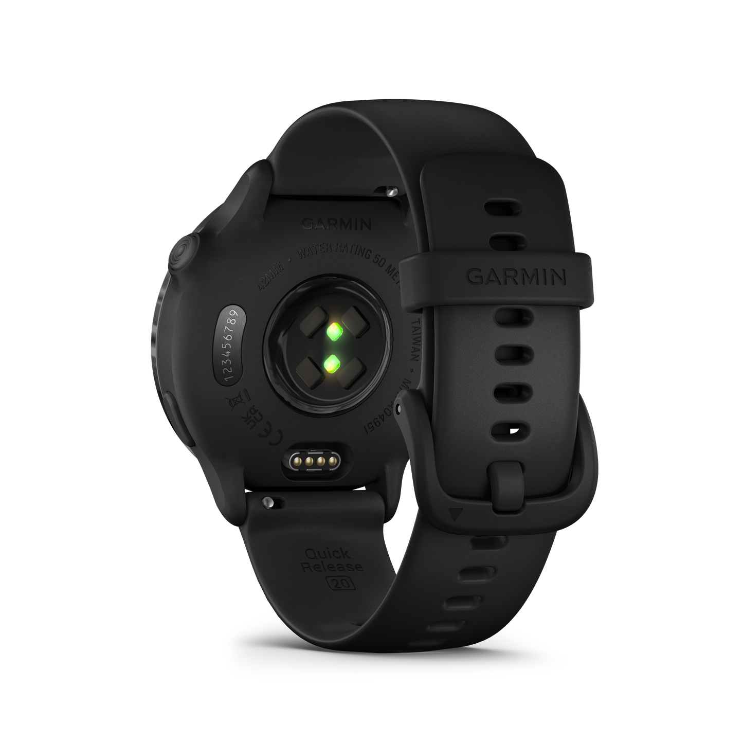 Garmin Vivoactive 5, bisel de aluminio color pizarra con caja negra y correa de silicona (010-02862-10)
