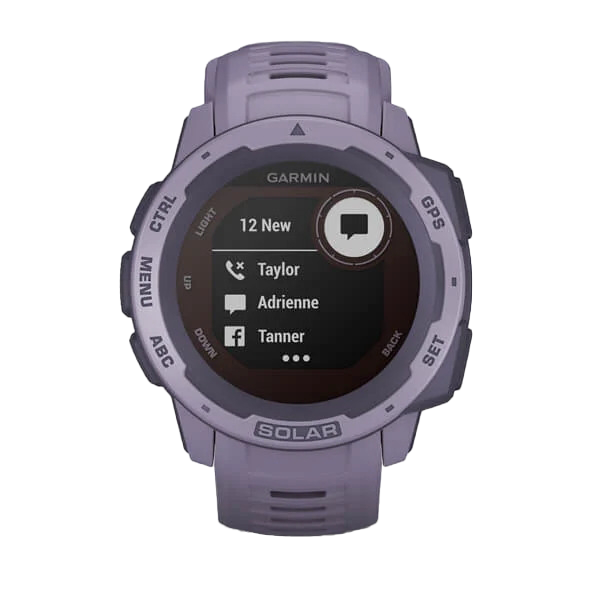 Garmin Instinct Solar, Orchid, Rugged GPS Smartwatch (Garmin Certified Refurbished)