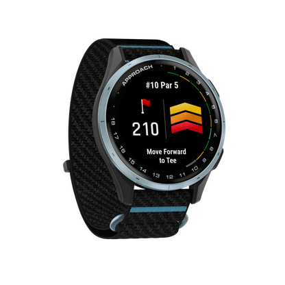 Garmin Approach J1, Cloud Blue Aluminum Bezel w/ Black ComfortFit Band (010-03898-00)