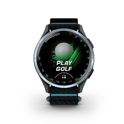 Garmin Approach J1, Cloud Blue Aluminum Bezel w/ Black ComfortFit Band (010-03898-00)