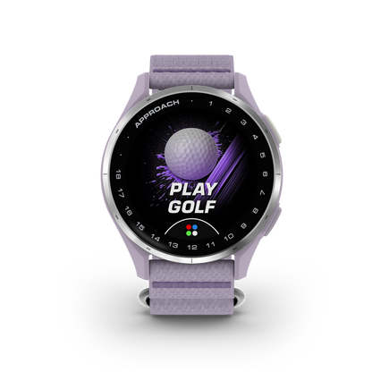 Garmin Approach J1, Silver Aluminum Bezel w/ Lilac ComfortFit Band (010-03898-10)