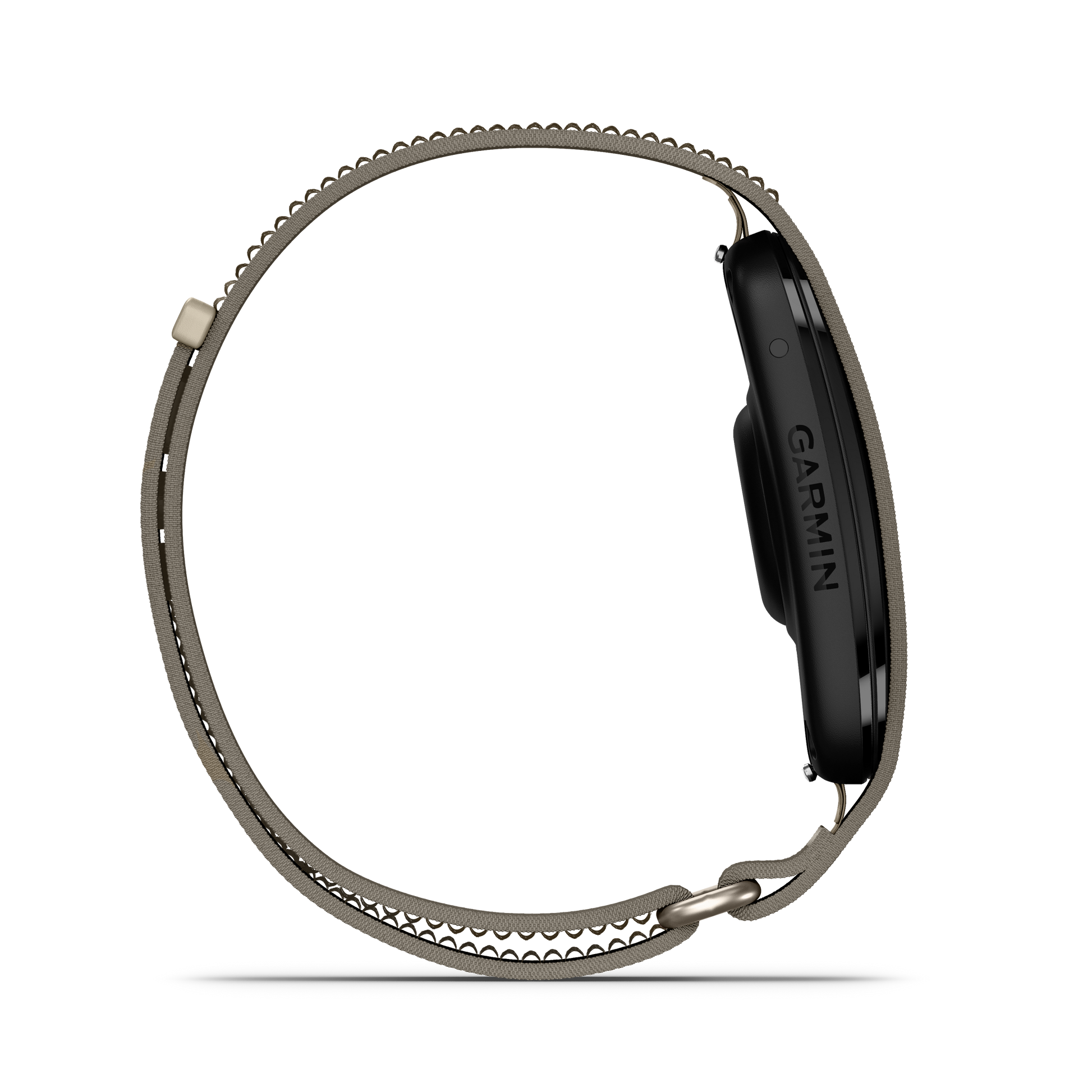 Garmin CIRQA Smart Band strap in French Gray, S/M size, woven fabric