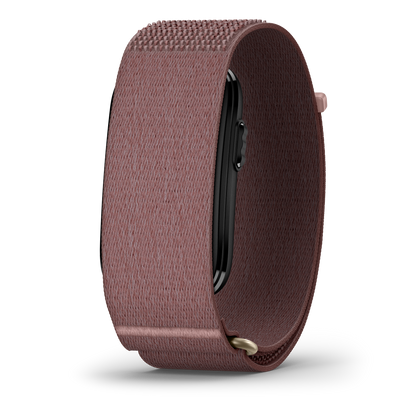 Garmin CIRQA Smart Band mauve L-XL strap for Venu activity monitor; textured woven fabric.