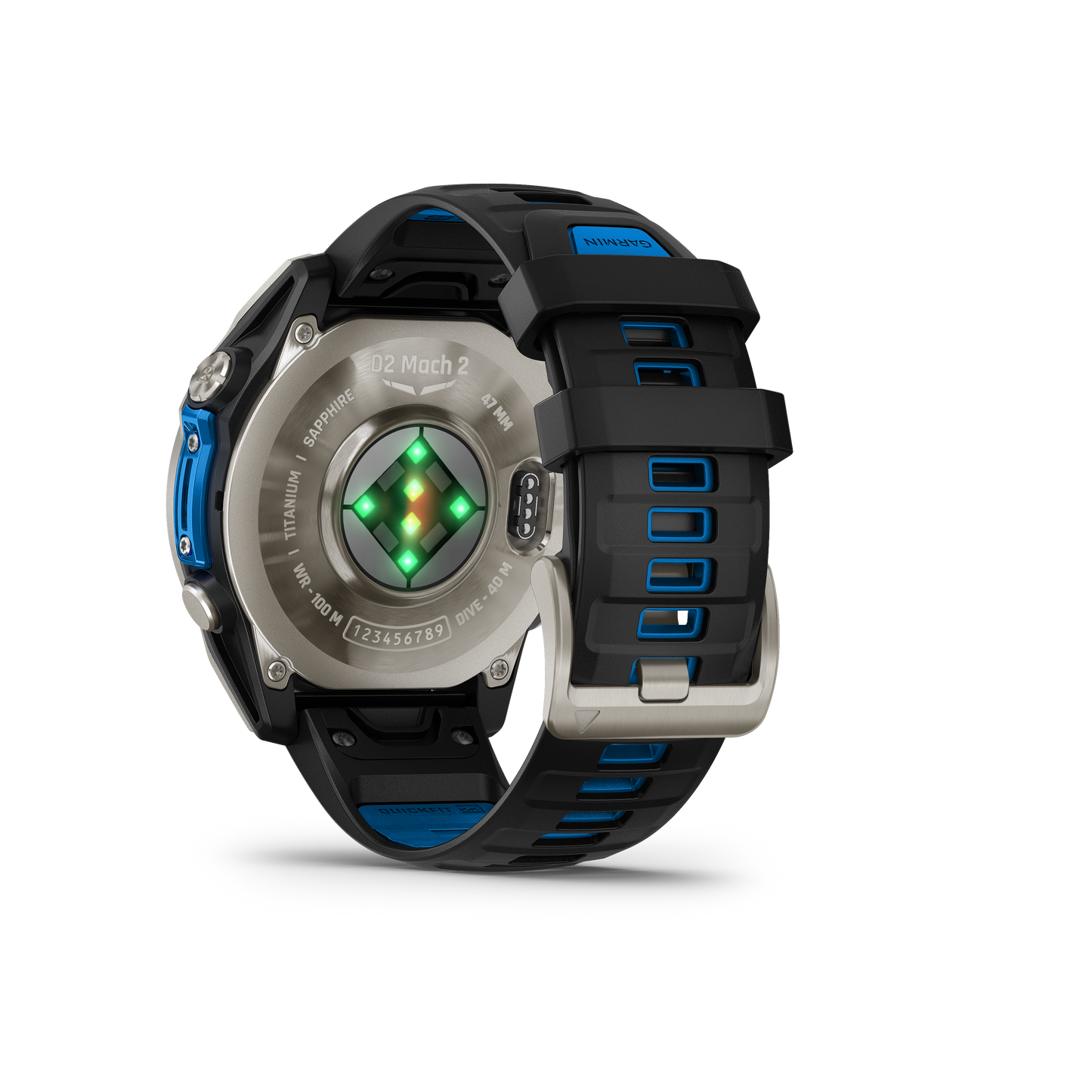 Garmin D2 Mach 2, (47 mm), Titanium w/ Oxford Brown Leather Band (010-02904-30)