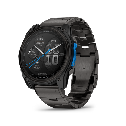 Garmin D2 Mach 1 Pro, reloj inteligente Aviator de 51 mm con pulsera de titanio ventilada (010-02804-80)