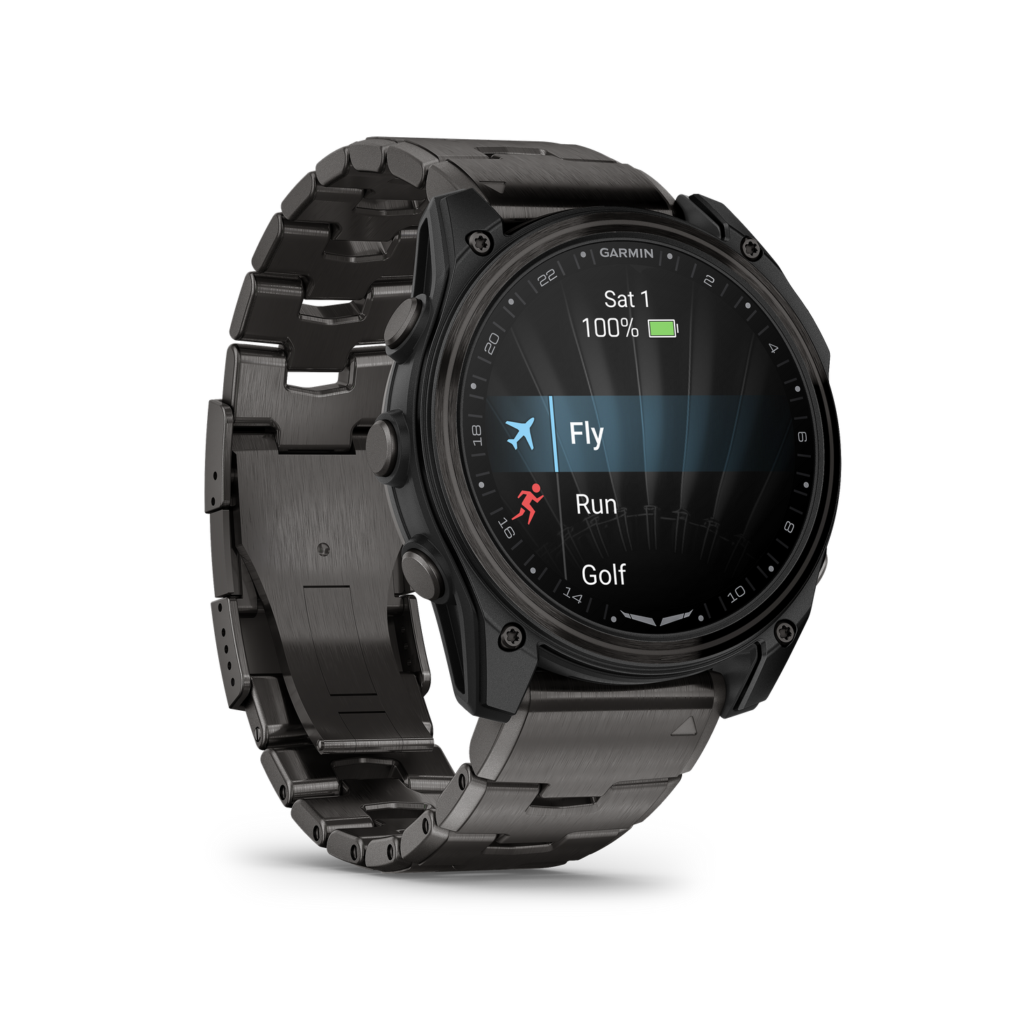 Garmin D2 Mach 1 Pro, reloj inteligente Aviator de 51 mm con pulsera de titanio ventilada (010-02804-80)