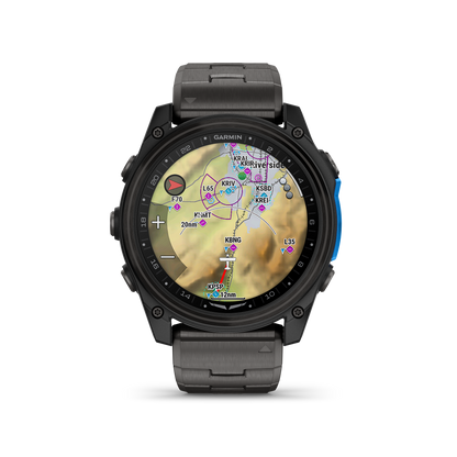 Garmin D2 Mach 1 Pro, reloj inteligente Aviator de 51 mm con pulsera de titanio ventilada (010-02804-80)