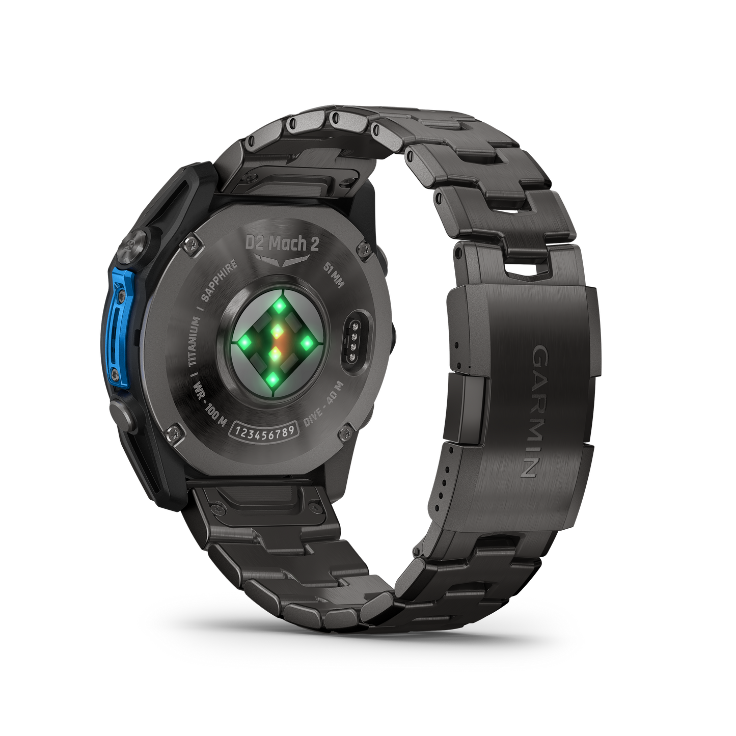 Garmin D2 Mach 1 Pro, reloj inteligente Aviator de 51 mm con pulsera de titanio ventilada (010-02804-80)