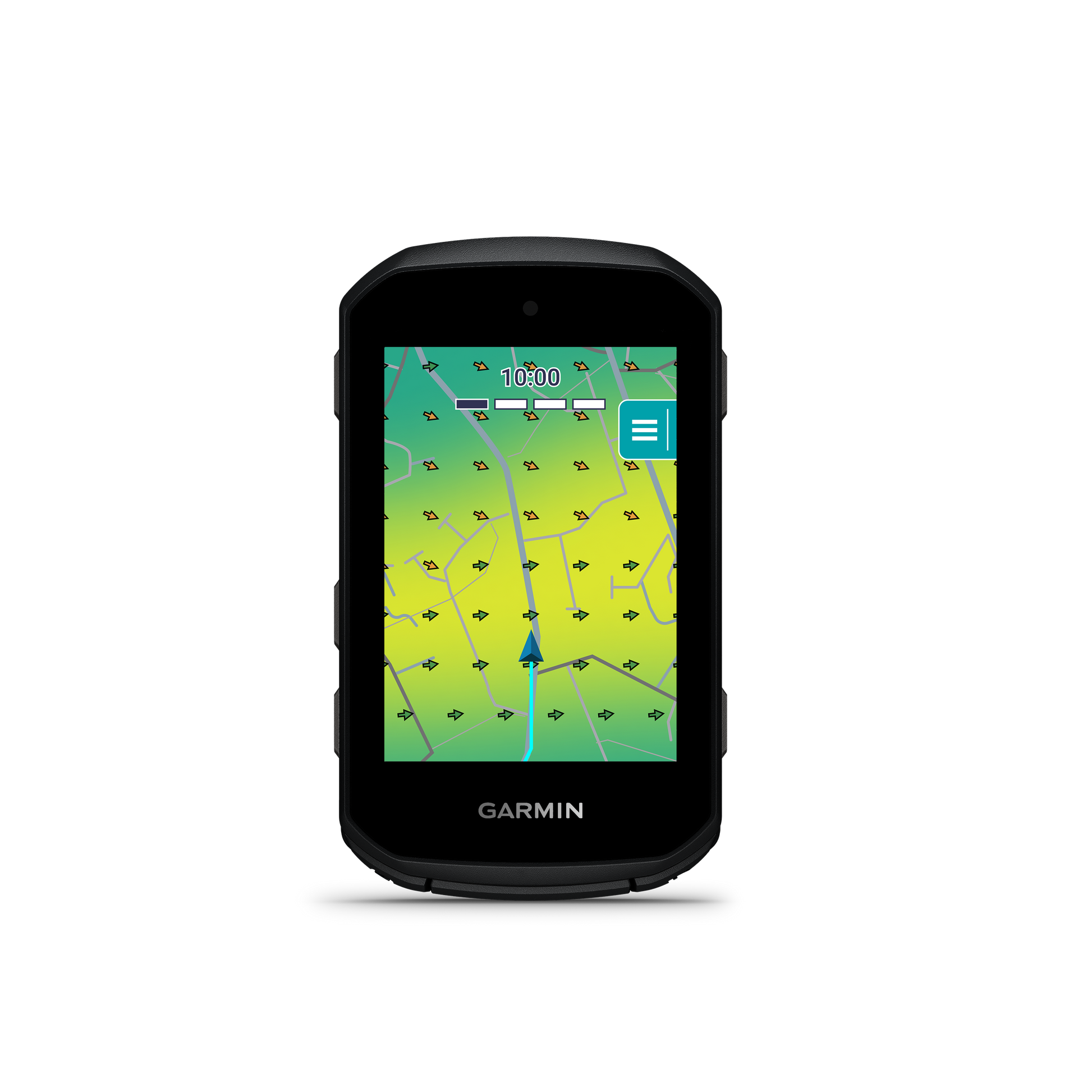 Garmin Edge 550 GPS navigation device, black with color map display.