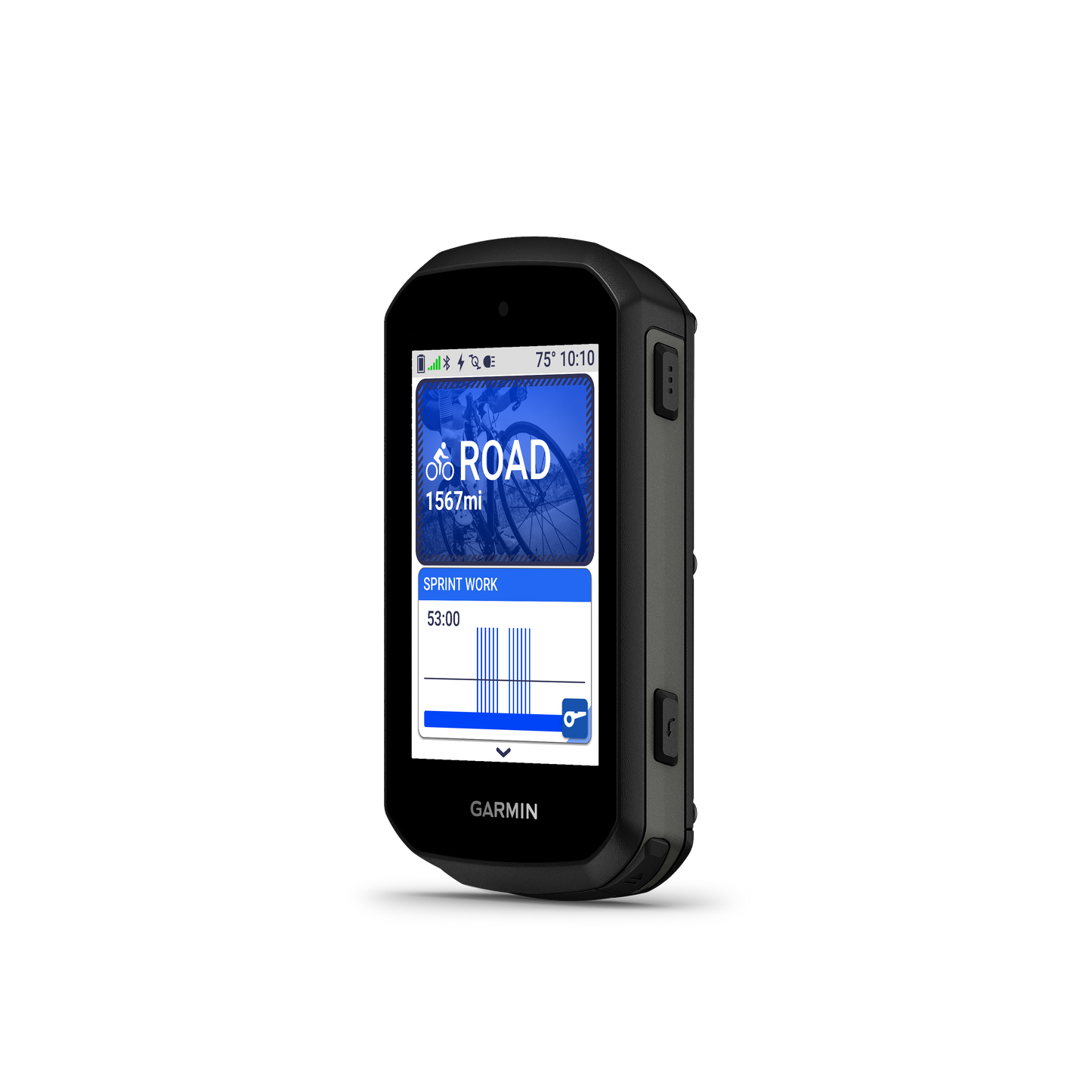 Garmin Edge 550 GPS navigation system, black rugged handheld with Garmin logo