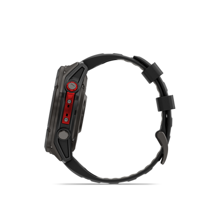 Garmin Fenix 8 Pro, 51 mm, MicroLED, Sapphire, Titanium w/ Black/Gray Silicone Band (010-03380-00)