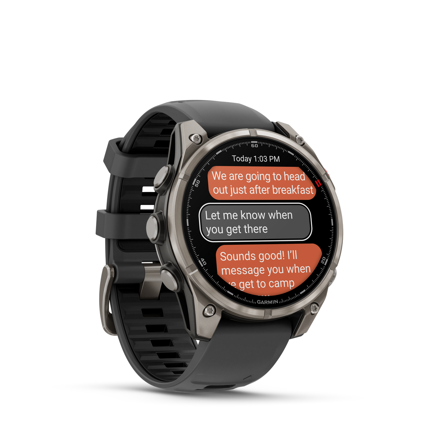 Garmin Fenix 8 Pro, 51 mm, AMOLED, Sapphire, Titanium with Graphite/Black Silicone Band (010-03199-10)