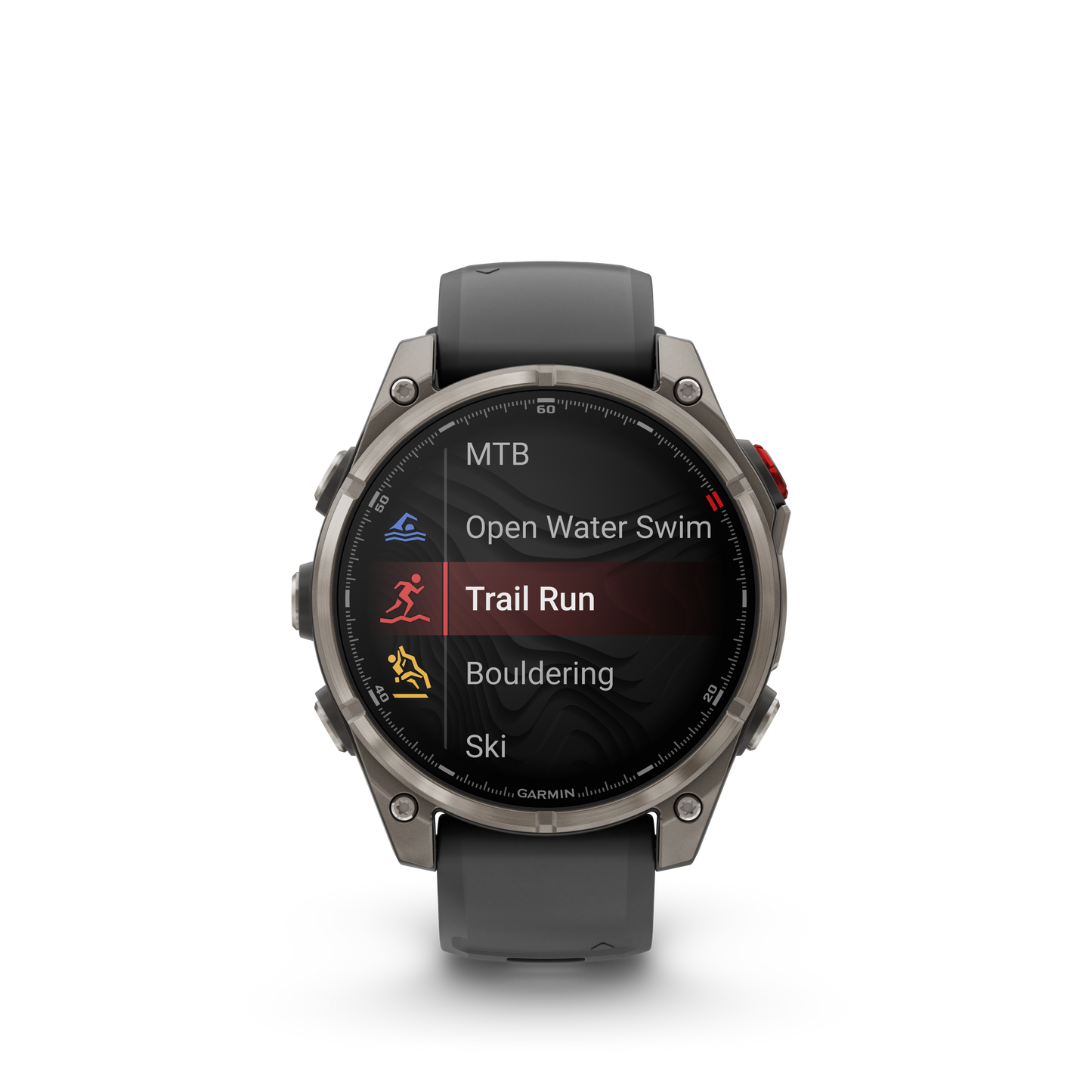 Garmin Fenix 8 Pro, 51 mm, AMOLED, Sapphire, Titanium with Graphite/Black Silicone Band (010-03199-10)