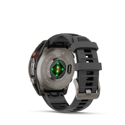 Garmin Fenix 8 Pro, 51 mm, AMOLED, Sapphire, Titanium with Graphite/Black Silicone Band (010-03199-10)