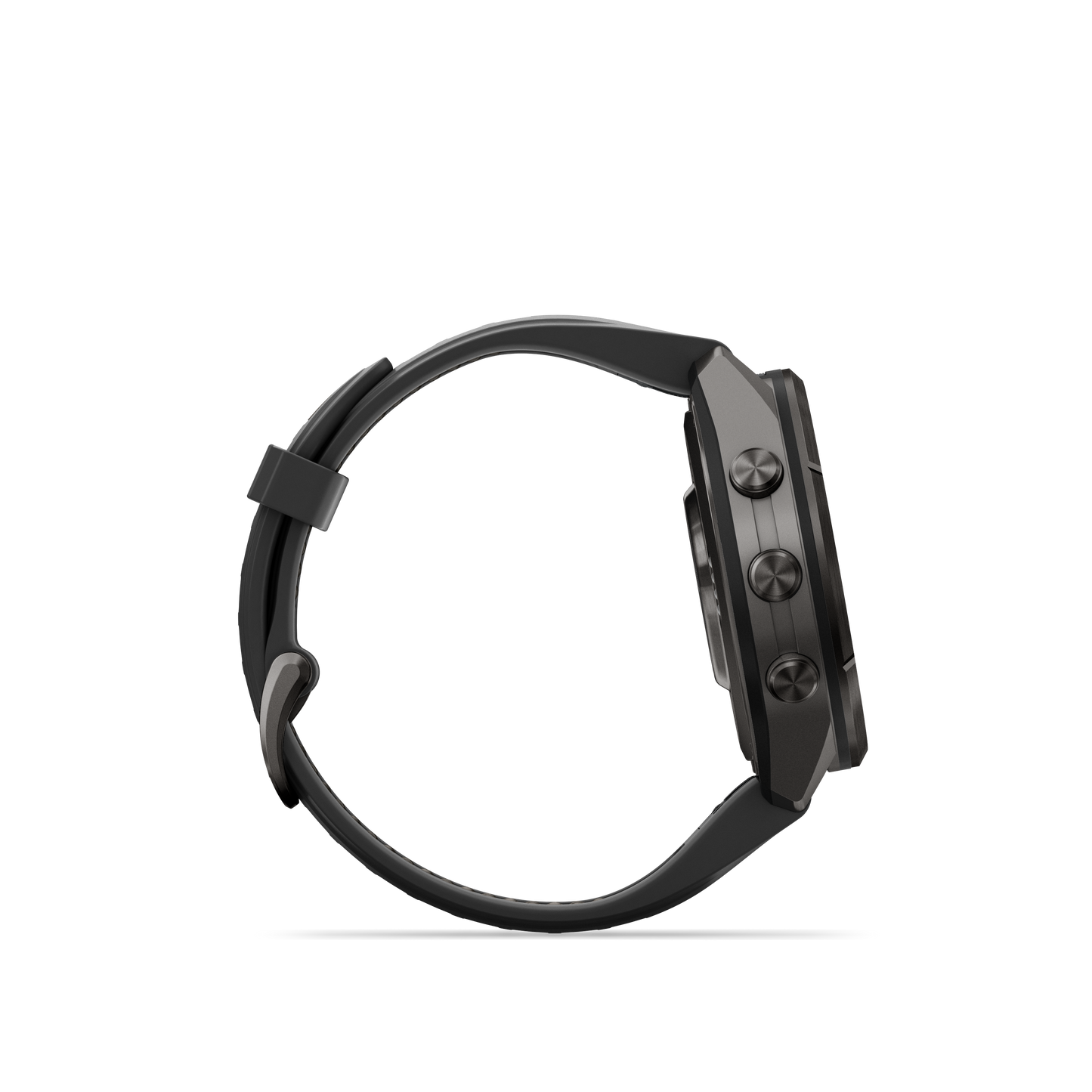 Garmin Fenix 9 Pro AMOLED, (43mm), DLC Titanium w/ Black and Gray Silicone Band (010-04335-15)