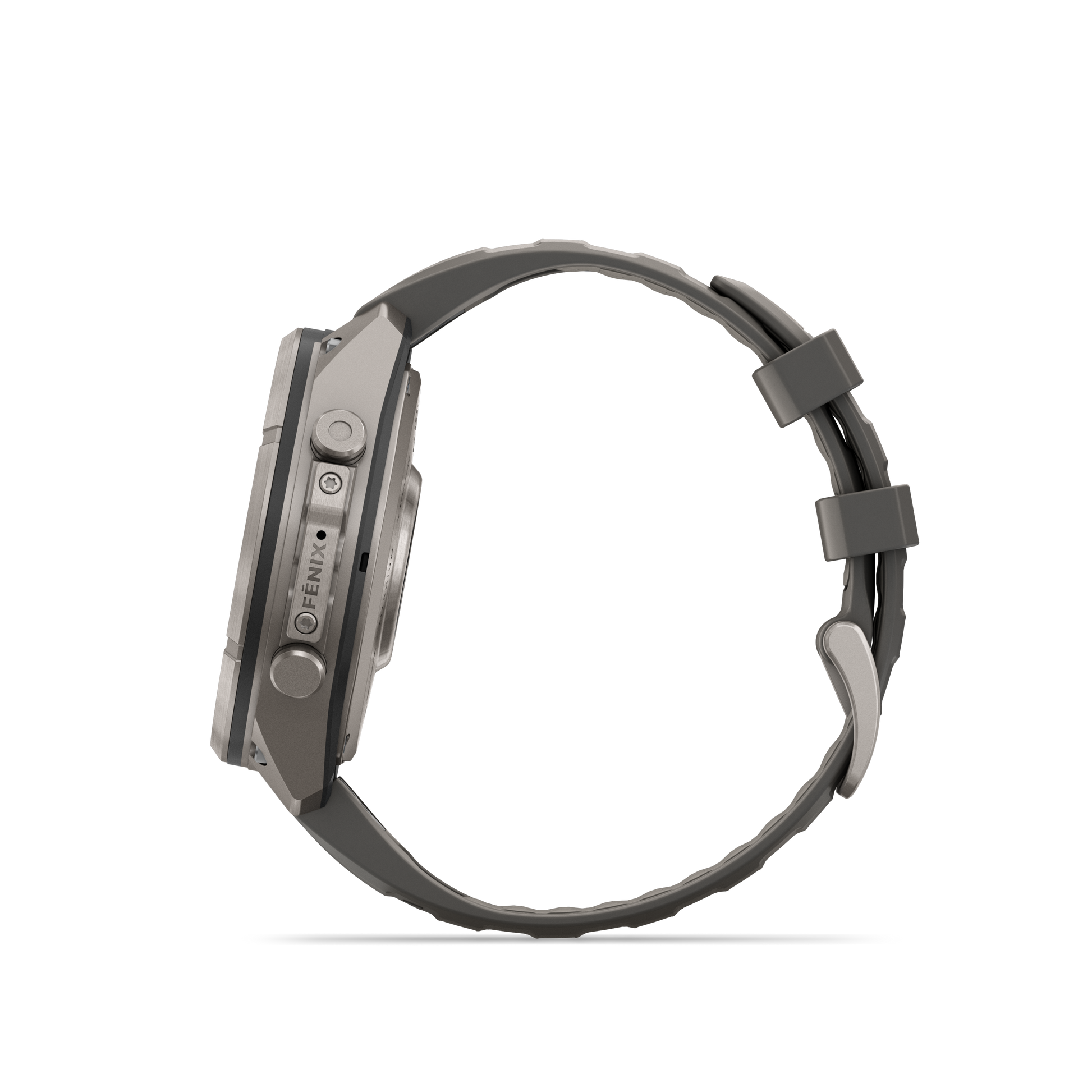 Garmin Fenix 9 Pro inReach Solar smartwatch, 47mm titanium case with gray and silver silicone band