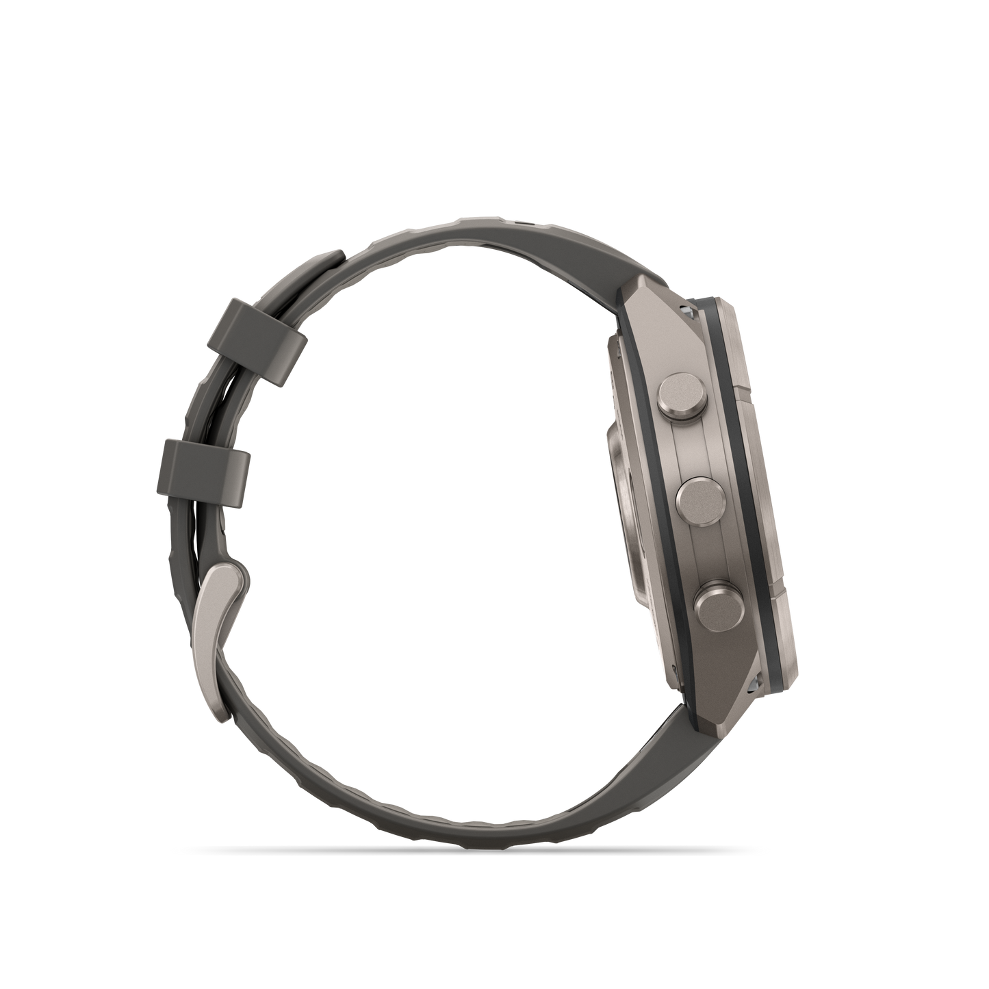 Garmin Fenix 9 Pro inReach Solar smartwatch, titanium 47mm case with gray and silver silicone band