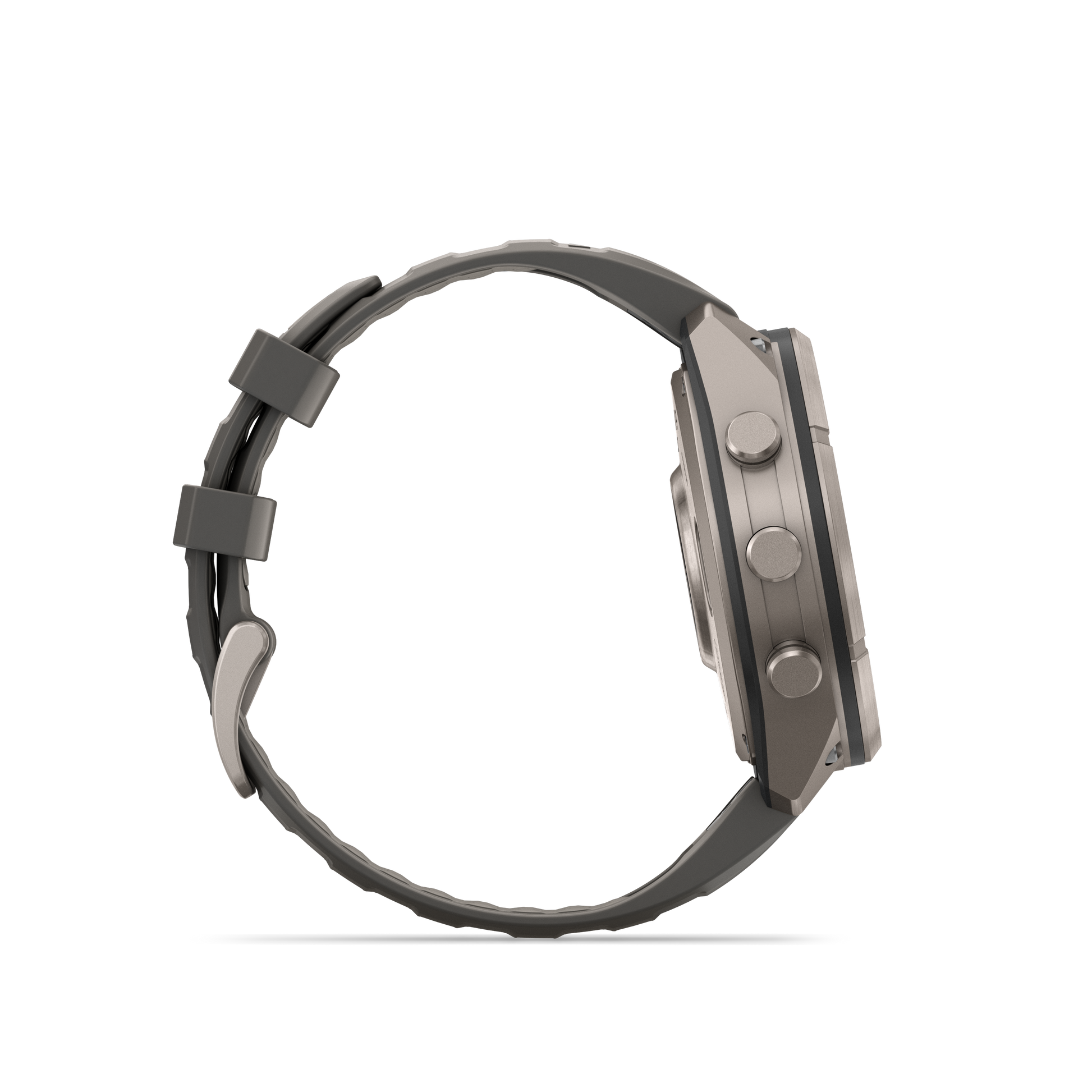 Garmin Fenix 9 Pro inReach Solar smartwatch, titanium 47mm case with gray and silver silicone band