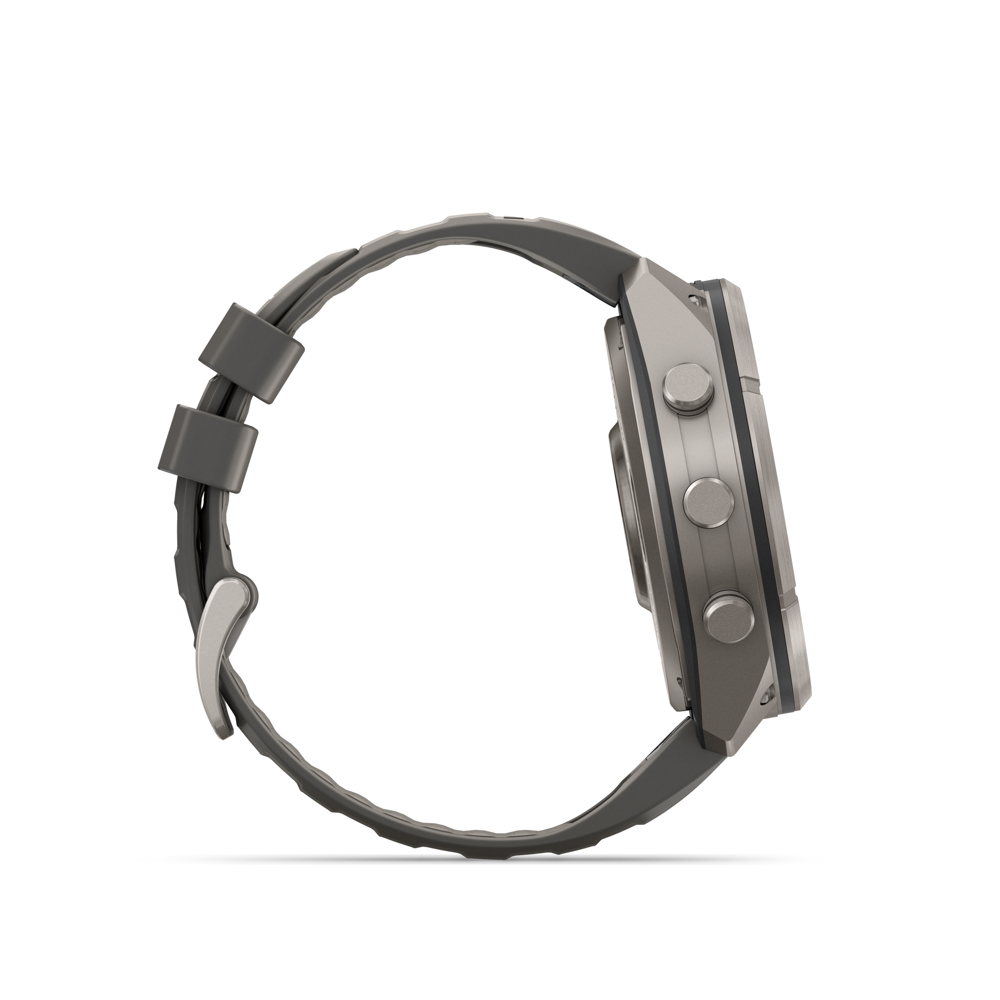 Garmin Fenix 9 Pro Solar smartwatch, 51mm titanium case with gray-silver silicone band