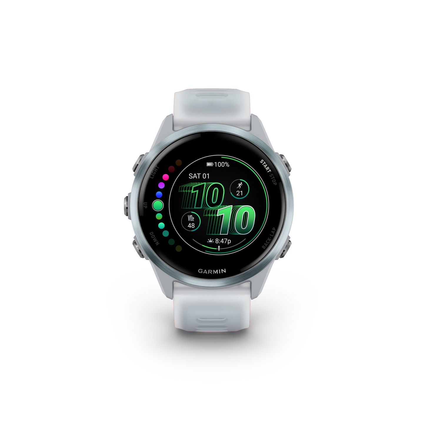 Garmin Forerunner 570, 42mm, Cloud Blue with Whitestone/Cloud Blue Band (010-02970-01)