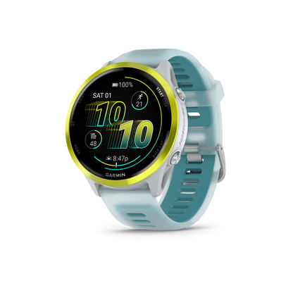 Garmin Forerunner 570, 47mm, Amp Yellow with Whitestone/Turquoise Band (010-02971-01)